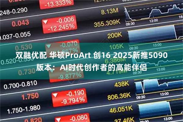 双融优配 华硕ProArt 创16 2025新推5090版本：AI时代创作者的高能伴侣
